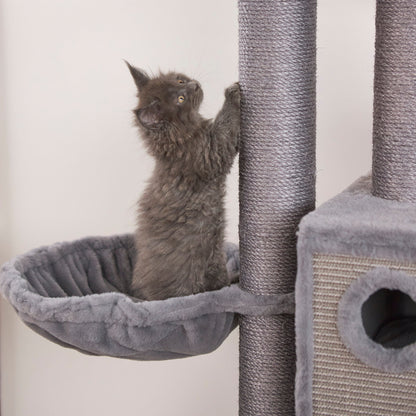 Hideaway Cat Climb Castle - Grey