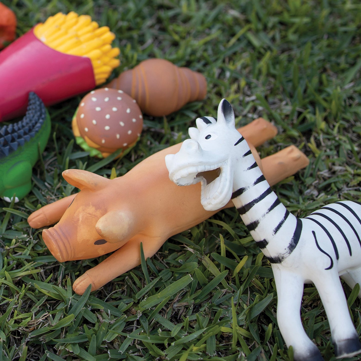 Silly Pig Squeaky Dog Toy