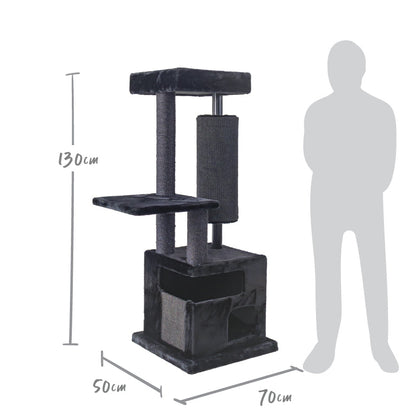 Kitty Scratch Barrel Tree - Black