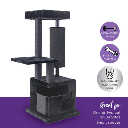 Kitty Scratch Barrel Tree - Black