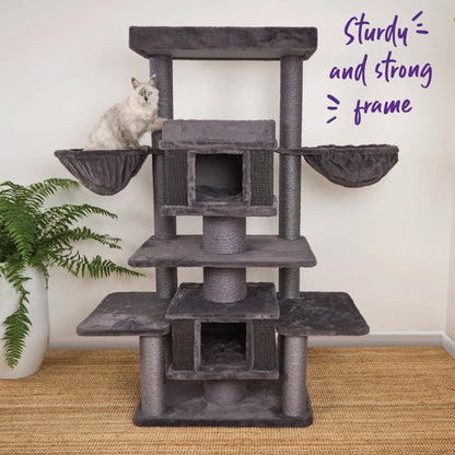 Scratchelor Pad Cat Tree - Grey