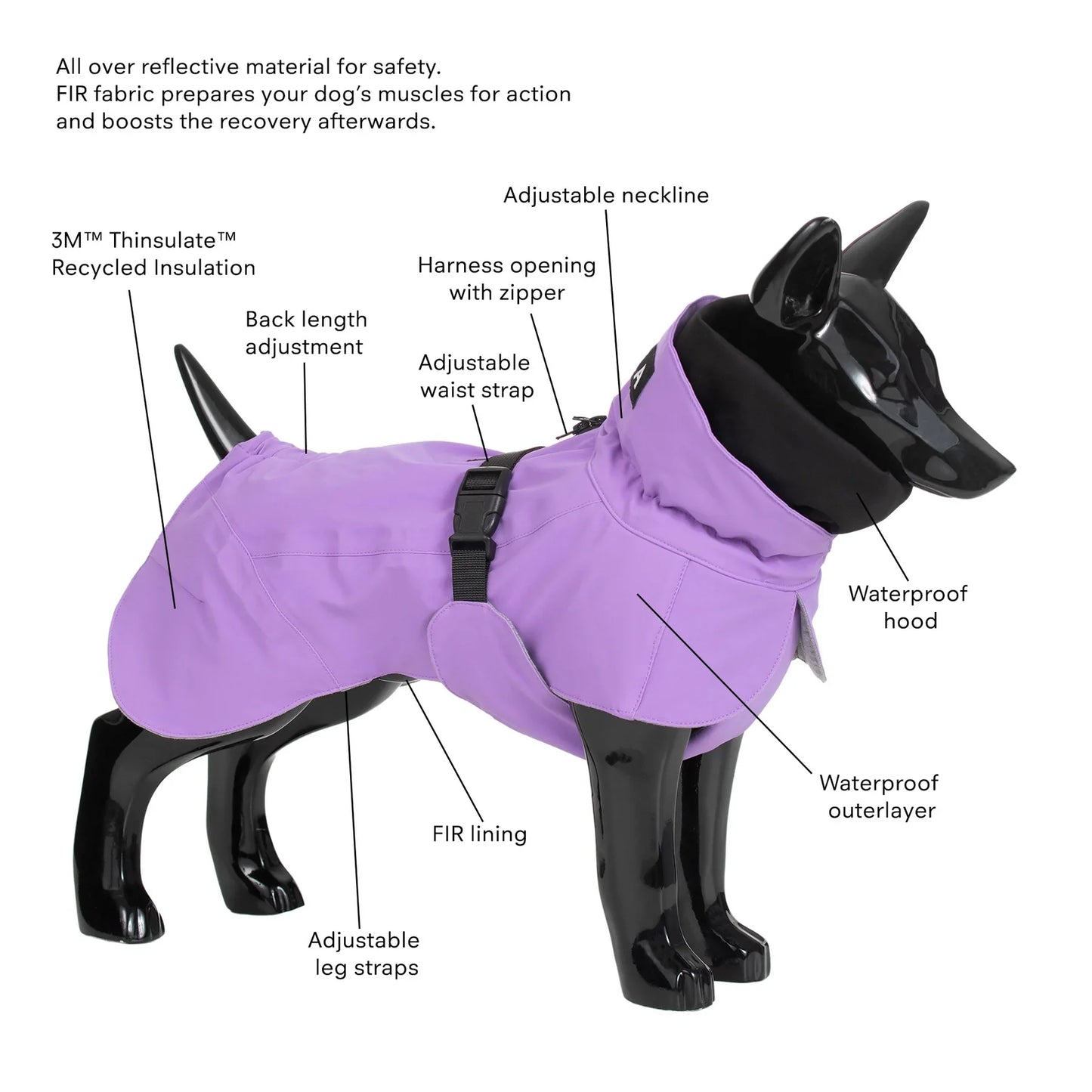 Visibility Winter Jacket - Lilac
