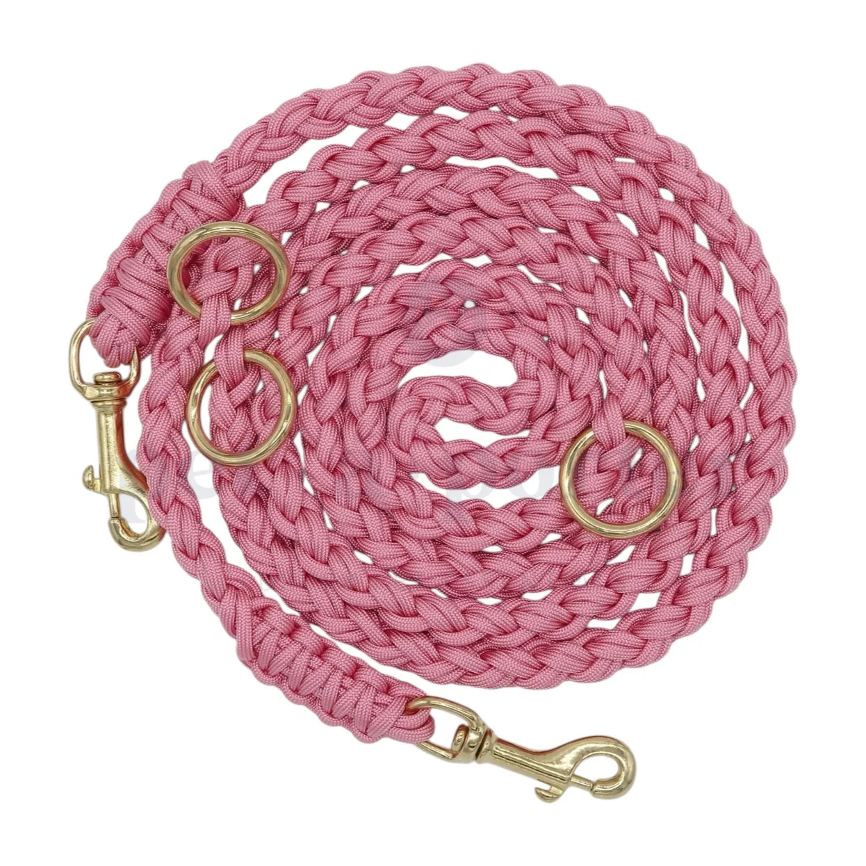 Adjustable Paracord Leash - Pastel Pink
