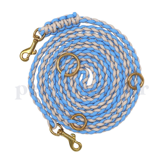 Adjustable Paracord Leash - Florine Blue