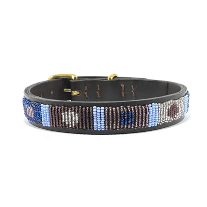 Beaded Dog Collar - Skye