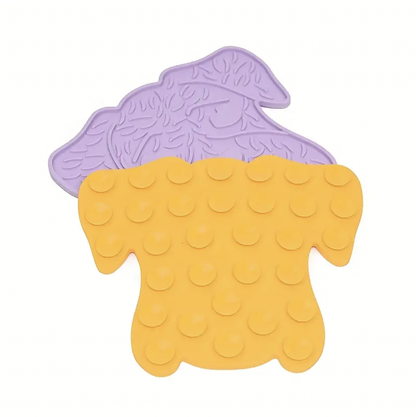 Enrichment Licking Mat with Suction Cups - Dog Face