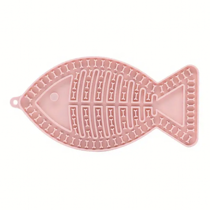 Enrichment Licking Mat with Suction Cups - Fish