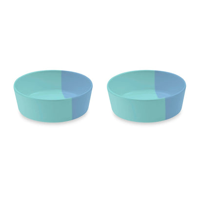Dual Blue Melamine Bowl