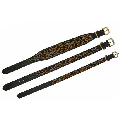Beaded Dog Collar - Leopard