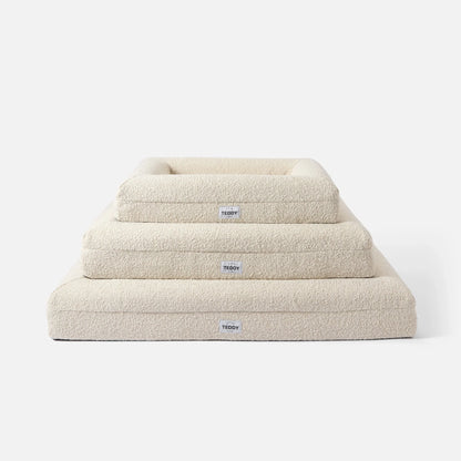 Boucle Bed - White