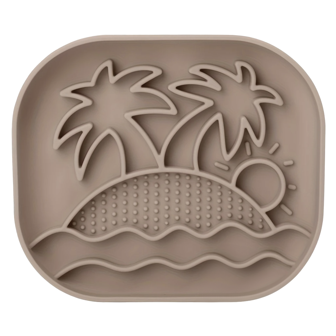 Enrichment Licking Mat with Suction Cup - Tropical Island