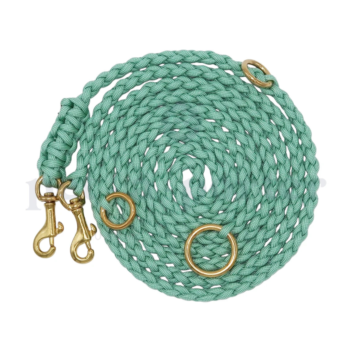 Adjustable Paracord Leash - Mint Green