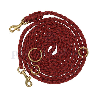 Adjustable Paracord Leash - Rust