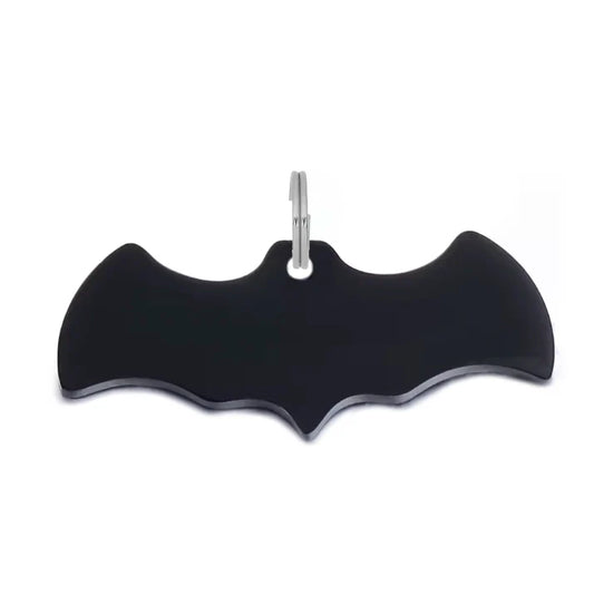 Batman Shaped Dog Tag - Black
