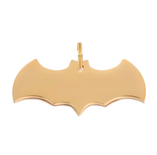 Batman Shaped Dog Tag - Gold