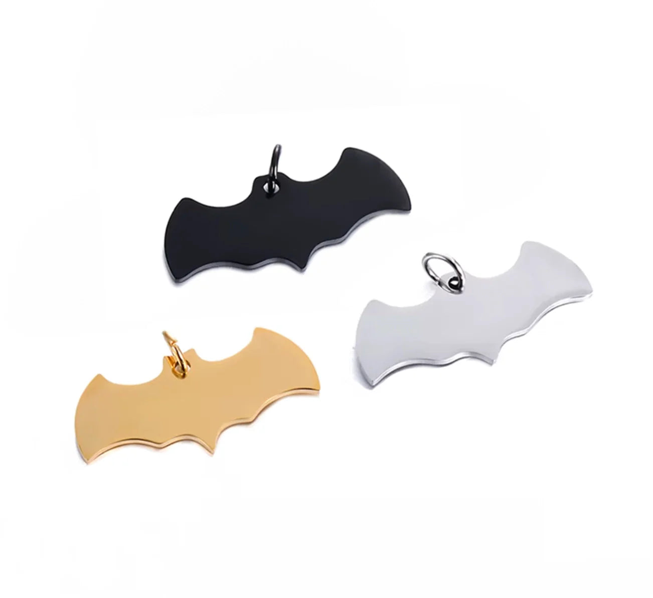 Batman Shaped Dog Tag - Gold