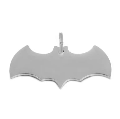 Batman Shaped Dog Tag - Silver