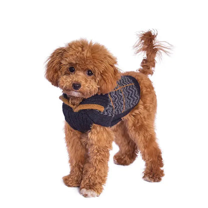 Preppy Blue Alpaca Sweater