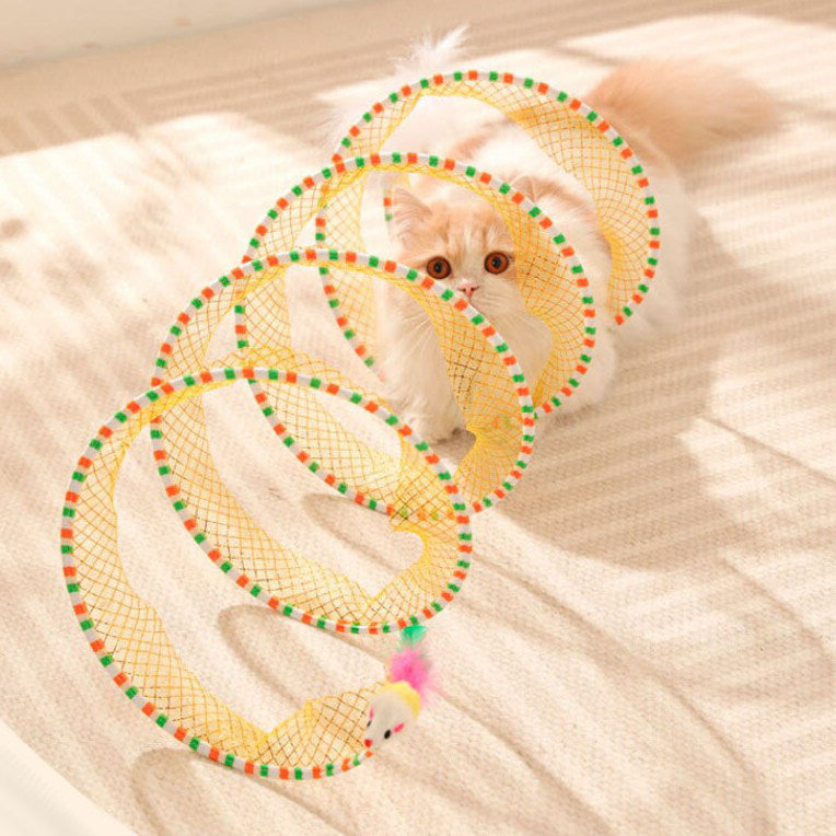 Spiral Cat Tunnel Toy