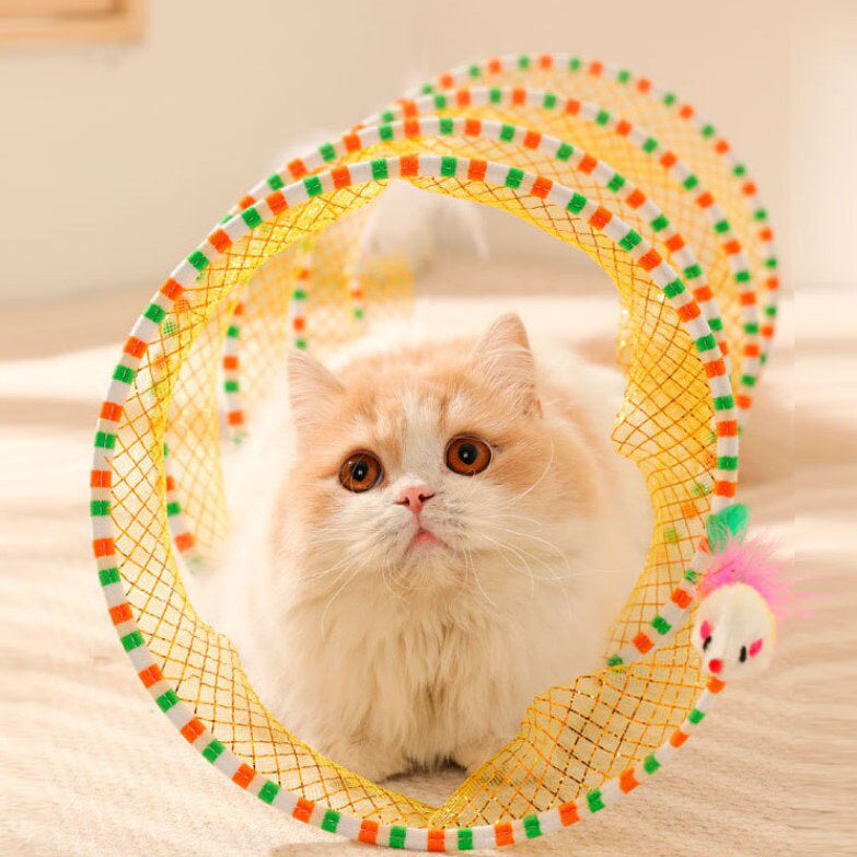 Spiral Cat Tunnel Toy