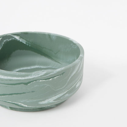 Classic Feeder Bowl - Duck Green Marble