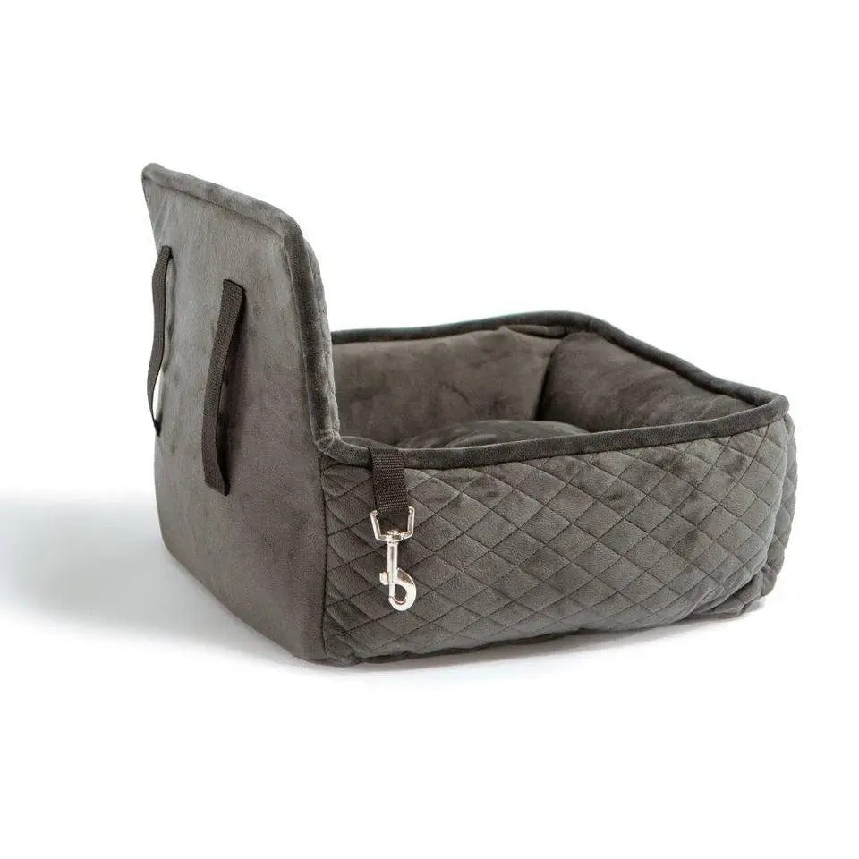 Quilted Car Seat - Dark Grey