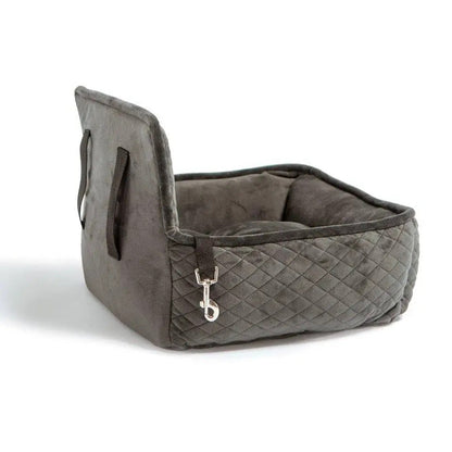 Quilted Car Seat - Dark Grey