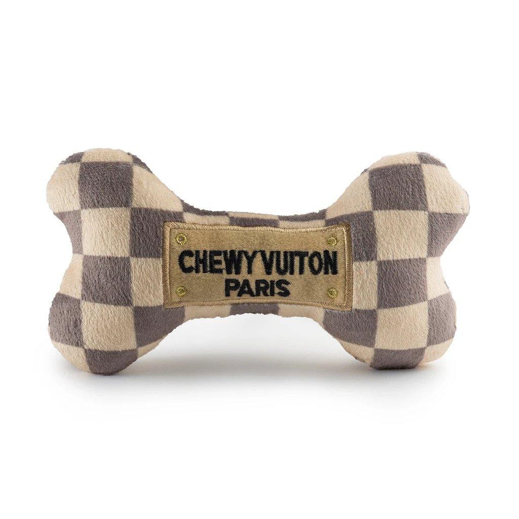 Chewy Vuiton Checker Bone