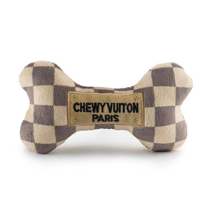Chewy Vuiton Checker Bone
