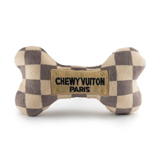 Chewy Vuiton Checker Bone