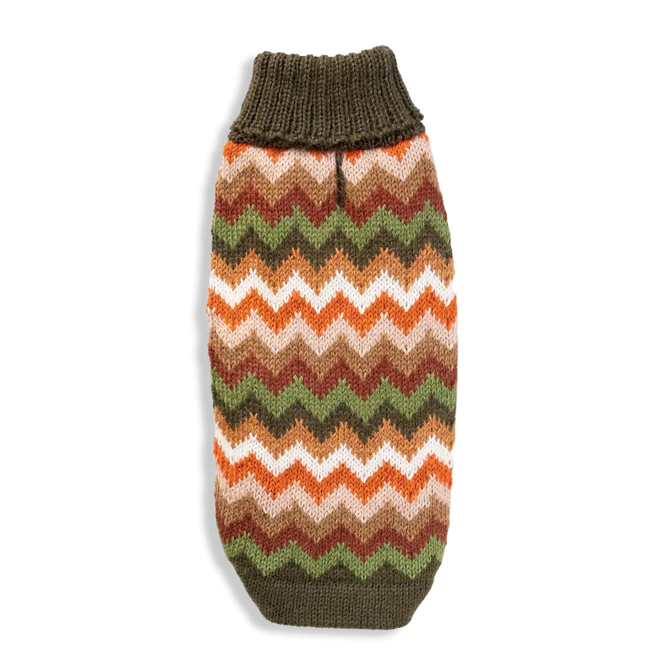 Forest Chevron Knit Alpaca Sweater