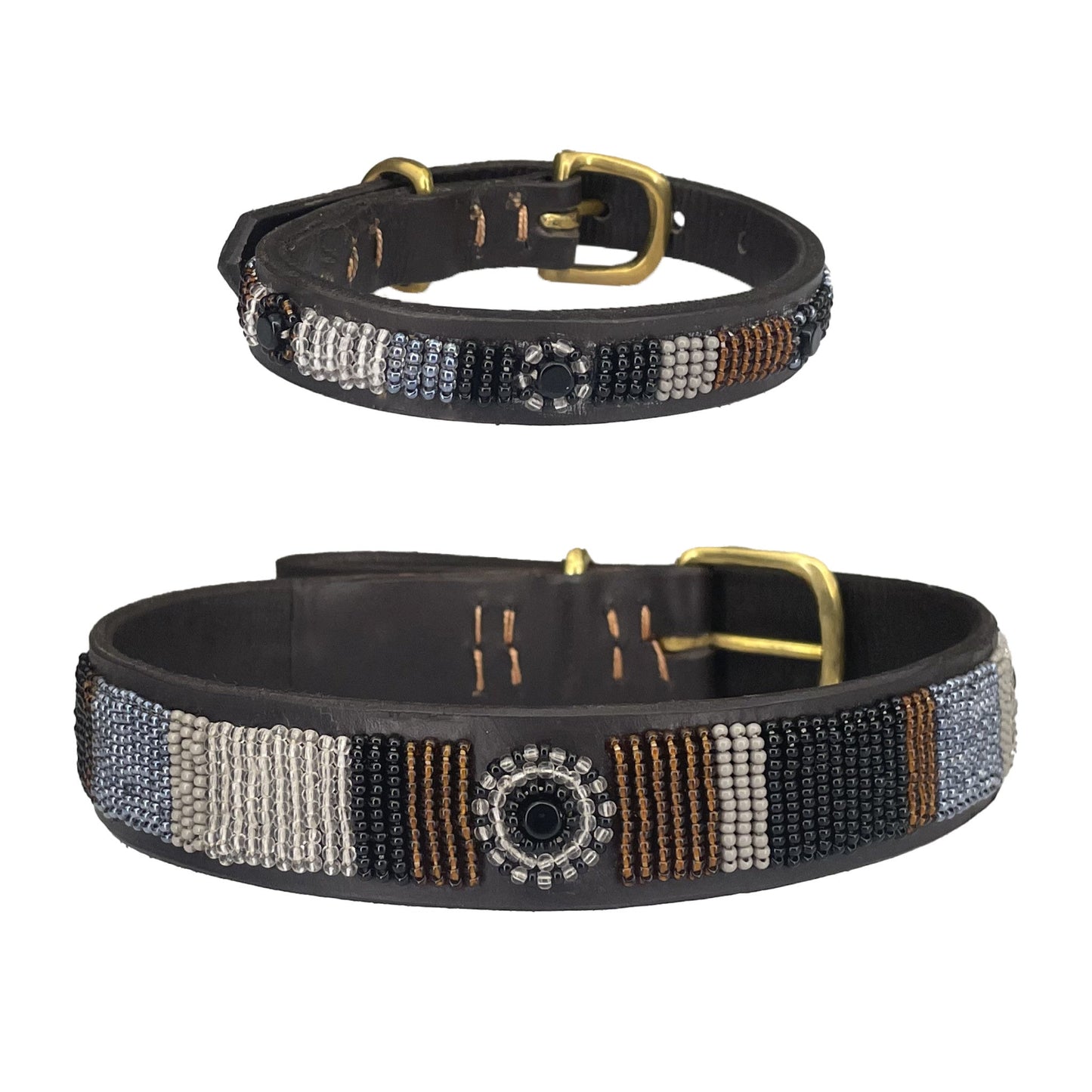 Beaded Dog Collar - Volcan