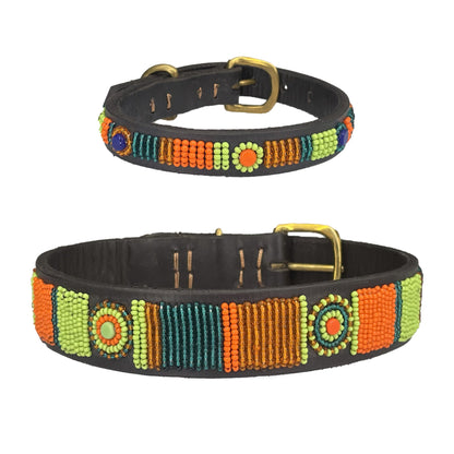 Beaded Dog Collar - Lucy