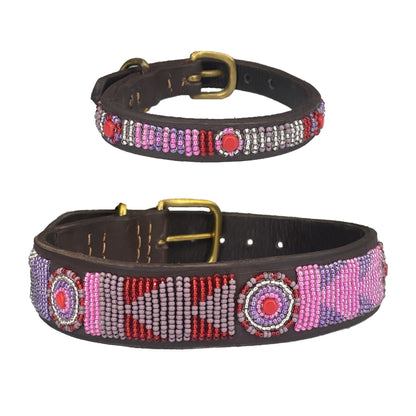 Beaded Dog Collar - Lily