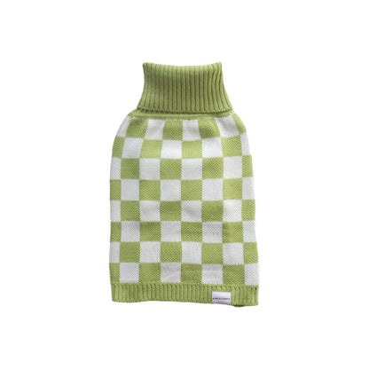 Checkerboard Sweater - Green
