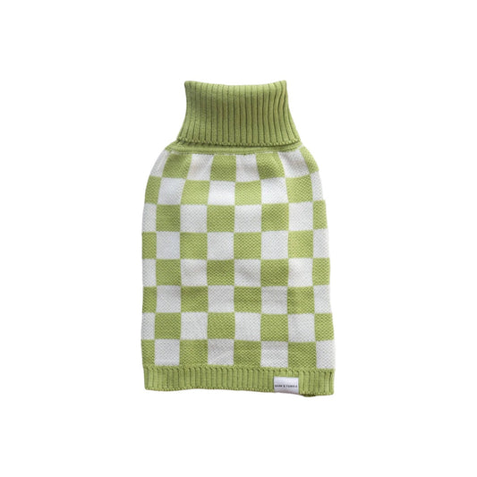 Checkerboard Sweater - Green