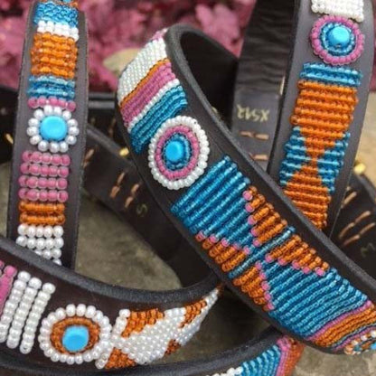 Beaded Dog Collar - Calli