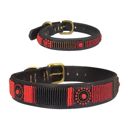 Beaded Dog Collar - Vanille