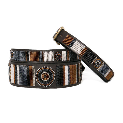 Beaded Dog Collar - Volcan
