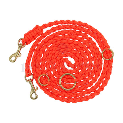 Adjustable Paracord Leash - Neon Orange