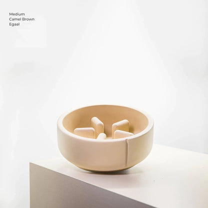 Slow Feeder Bowl - Camel Brown
