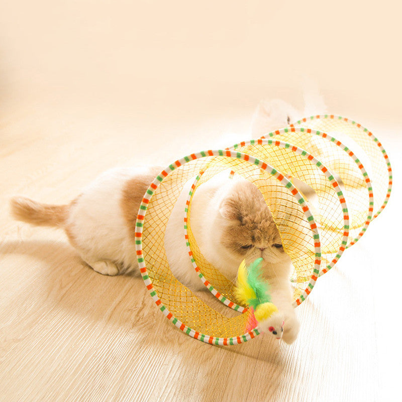 Spiral Cat Tunnel Toy