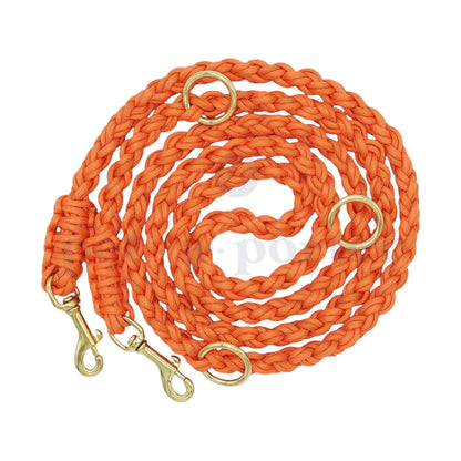 Adjustable Paracord Leash - Orange