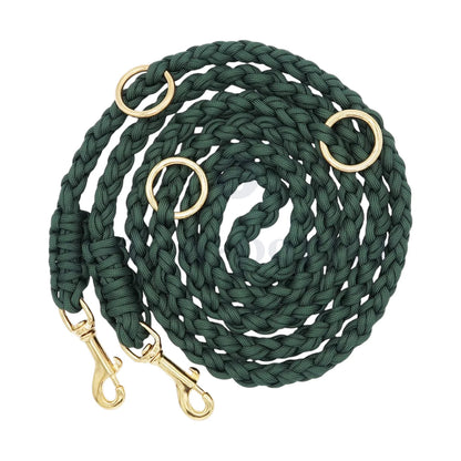 Adjustable Paracord Leash - York Green