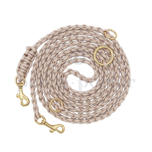Adjustable Paracord Leash - Beige