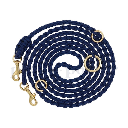 Adjustable Paracord Leash - Navy Blue