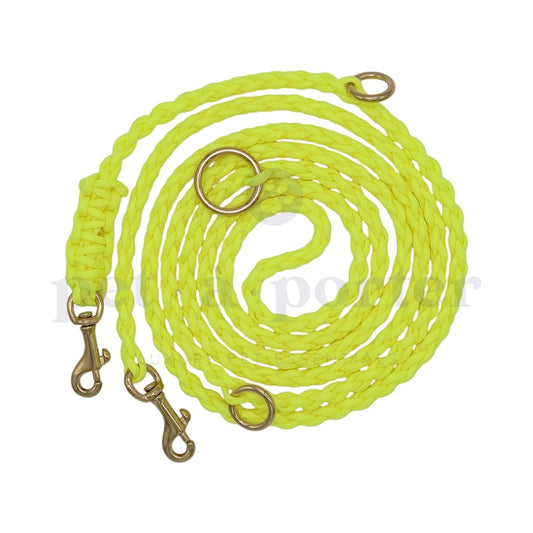 Adjustable Paracord Leash - Neon Yellow